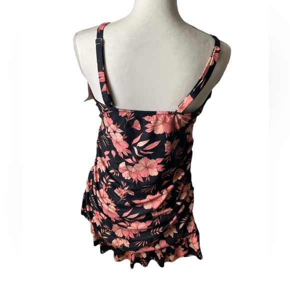 HANNAH NIKOLE womens plus size 16W modest long tankini swim top NWT - Picture 7 of 13